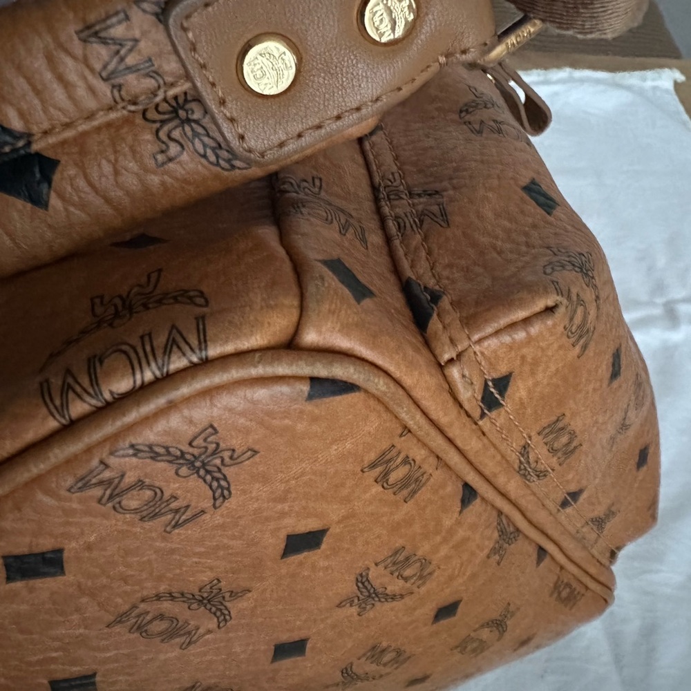 MCM Cognac Backpack With Dustbag - Picture 12 of 16